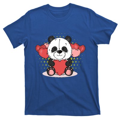 Cute Panda Bear Valentines Heart Love Panda Valentines Gift T-Shirt