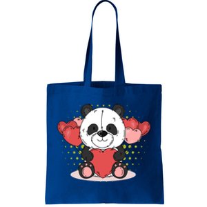 Cute Panda Bear Valentines Heart Love Panda Valentines Gift Tote Bag