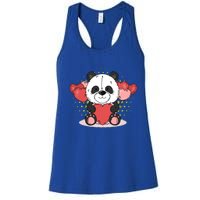 Cute Panda Bear Valentines Heart Love Panda Valentines Gift Women's Racerback Tank