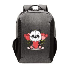 Cute Panda Bear Valentines Heart Love Panda Valentines Gift Vector Backpack