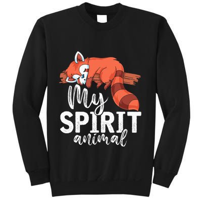 Cute Panda Bear Funny Animal Lover Gift Red Panda Sweatshirt