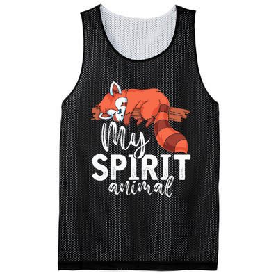 Cute Panda Bear Funny Animal Lover Gift Red Panda Mesh Reversible Basketball Jersey Tank