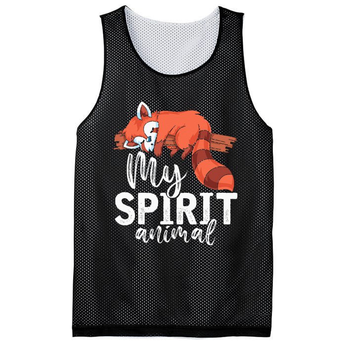 Cute Panda Bear Funny Animal Lover Gift Red Panda Mesh Reversible Basketball Jersey Tank