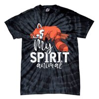 Cute Panda Bear Funny Animal Lover Gift Red Panda Tie-Dye T-Shirt