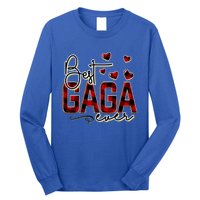 Christmas Personalized Best Gaga Ever Buffalo Plaid Great Gift Long Sleeve Shirt