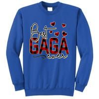 Christmas Personalized Best Gaga Ever Buffalo Plaid Great Gift Sweatshirt