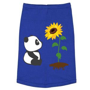 Cute Panda Bear Sunflower Summer Sunshine Panda Lover Cute Gift Doggie Tank