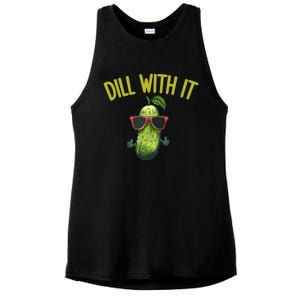 Crunchy Pickle Brine Vegan Dill With It Ferted Cucumber Gift Ladies PosiCharge Tri-Blend Wicking Tank