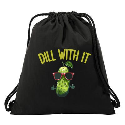 Crunchy Pickle Brine Vegan Dill With It Ferted Cucumber Gift Drawstring Bag