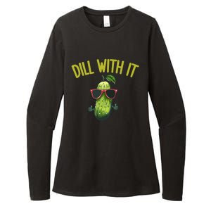 Crunchy Pickle Brine Vegan Dill With It Ferted Cucumber Gift Womens CVC Long Sleeve Shirt