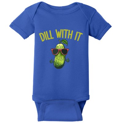 Crunchy Pickle Brine Vegan Dill With It Ferted Cucumber Gift Baby Bodysuit