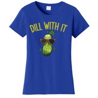 Crunchy Pickle Brine Vegan Dill With It Ferted Cucumber Gift Women's T-Shirt