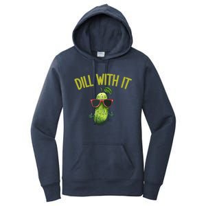 Crunchy Pickle Brine Vegan Dill With It Ferted Cucumber Gift Women's Pullover Hoodie