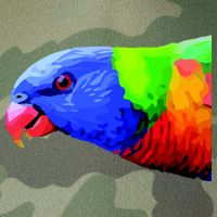 Cool Parrot Bird Funny Side Action Legacy Tie Dye Trucker Hat