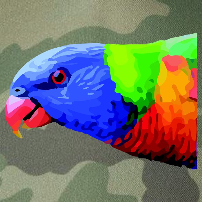 Cool Parrot Bird Funny Side Action Legacy Tie Dye Trucker Hat