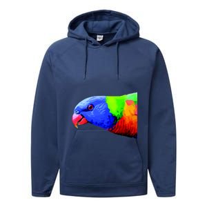 Cool Parrot Bird Funny Side Action Performance Fleece Hoodie