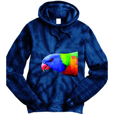 Cool Parrot Bird Funny Side Action Tie Dye Hoodie