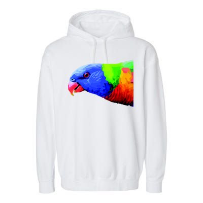 Cool Parrot Bird Funny Side Action Garment-Dyed Fleece Hoodie