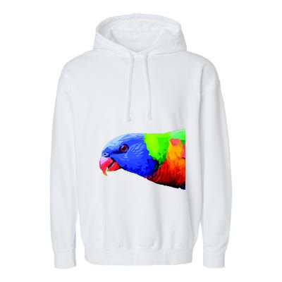 Cool Parrot Bird Funny Side Action Garment-Dyed Fleece Hoodie