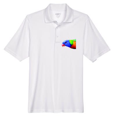 Cool Parrot Bird Funny Side Action Men's Origin Performance Pique Polo