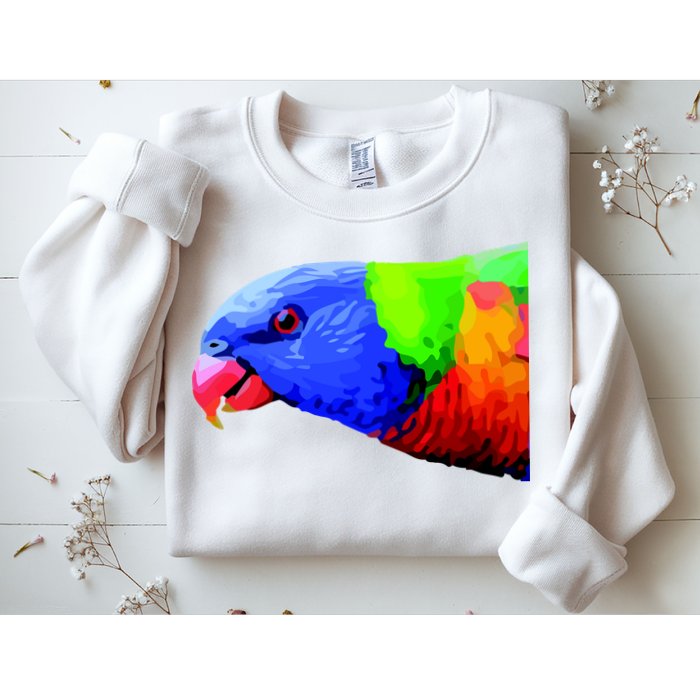 Cool Parrot Bird Funny Side Action Sweatshirt