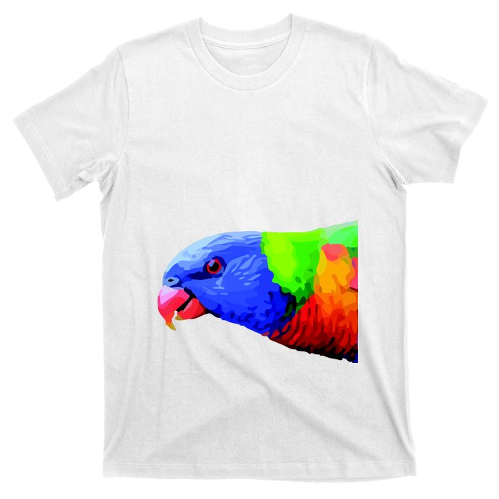 Cool Parrot Bird Funny Side Action T-Shirt