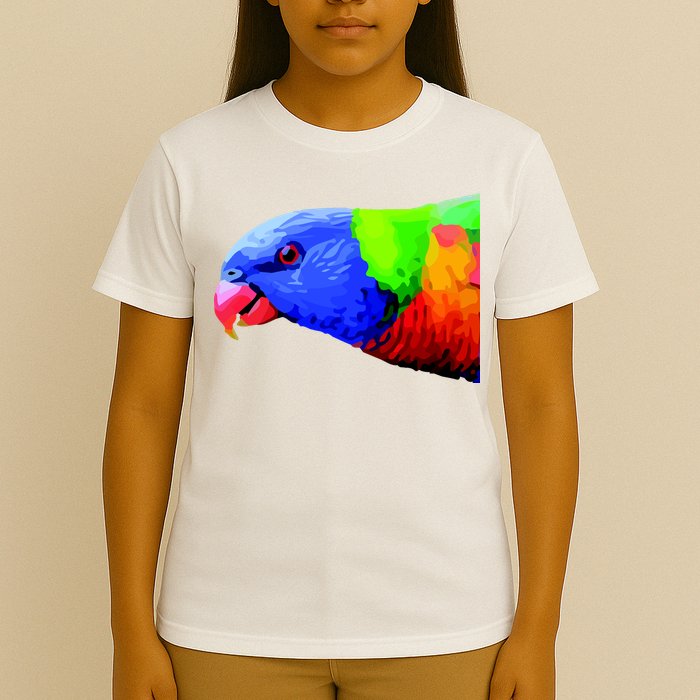 Cool Parrot Bird Funny Side Action T-Shirt