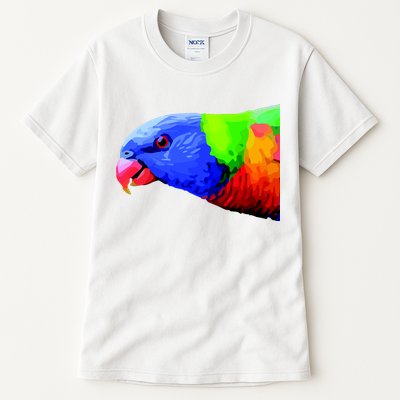 Cool Parrot Bird Funny Side Action Tall T-Shirt