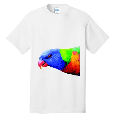 Cool Parrot Bird Funny Side Action Tall T-Shirt