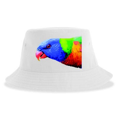 Cool Parrot Bird Funny Side Action Sustainable Bucket Hat