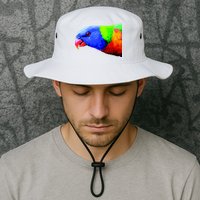 Cool Parrot Bird Funny Side Action Bucket Hat