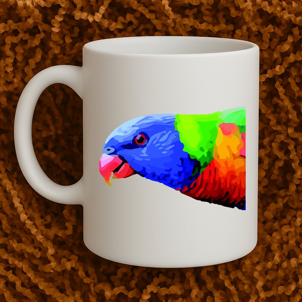 Cool Parrot Bird Funny Side Action Mug