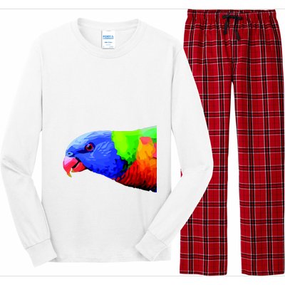 Cool Parrot Bird Funny Side Action Long Sleeve Pajama Set