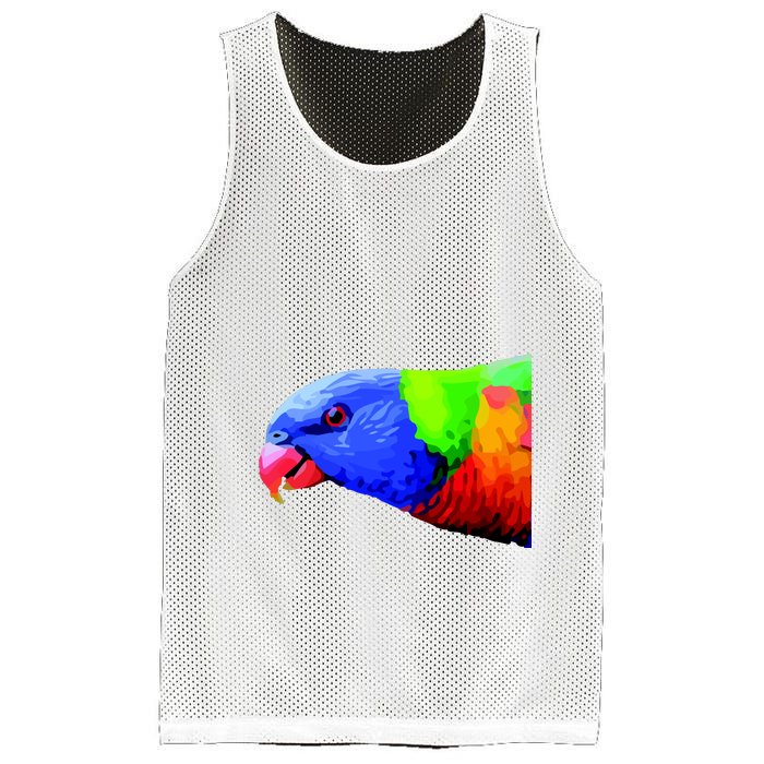 Cool Parrot Bird Funny Side Action Mesh Reversible Basketball Jersey Tank