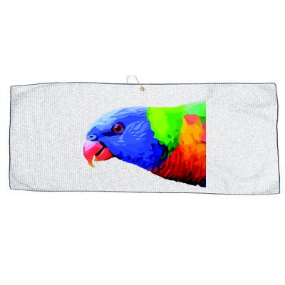 Cool Parrot Bird Funny Side Action Large Microfiber Waffle Golf Towel