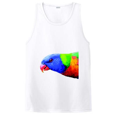 Cool Parrot Bird Funny Side Action PosiCharge Competitor Tank