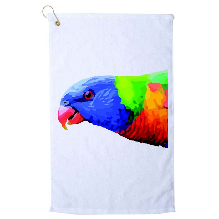 Cool Parrot Bird Funny Side Action Golf Towel