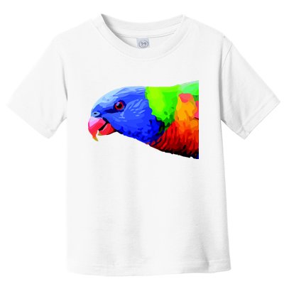 Cool Parrot Bird Funny Side Action Toddler T-Shirt