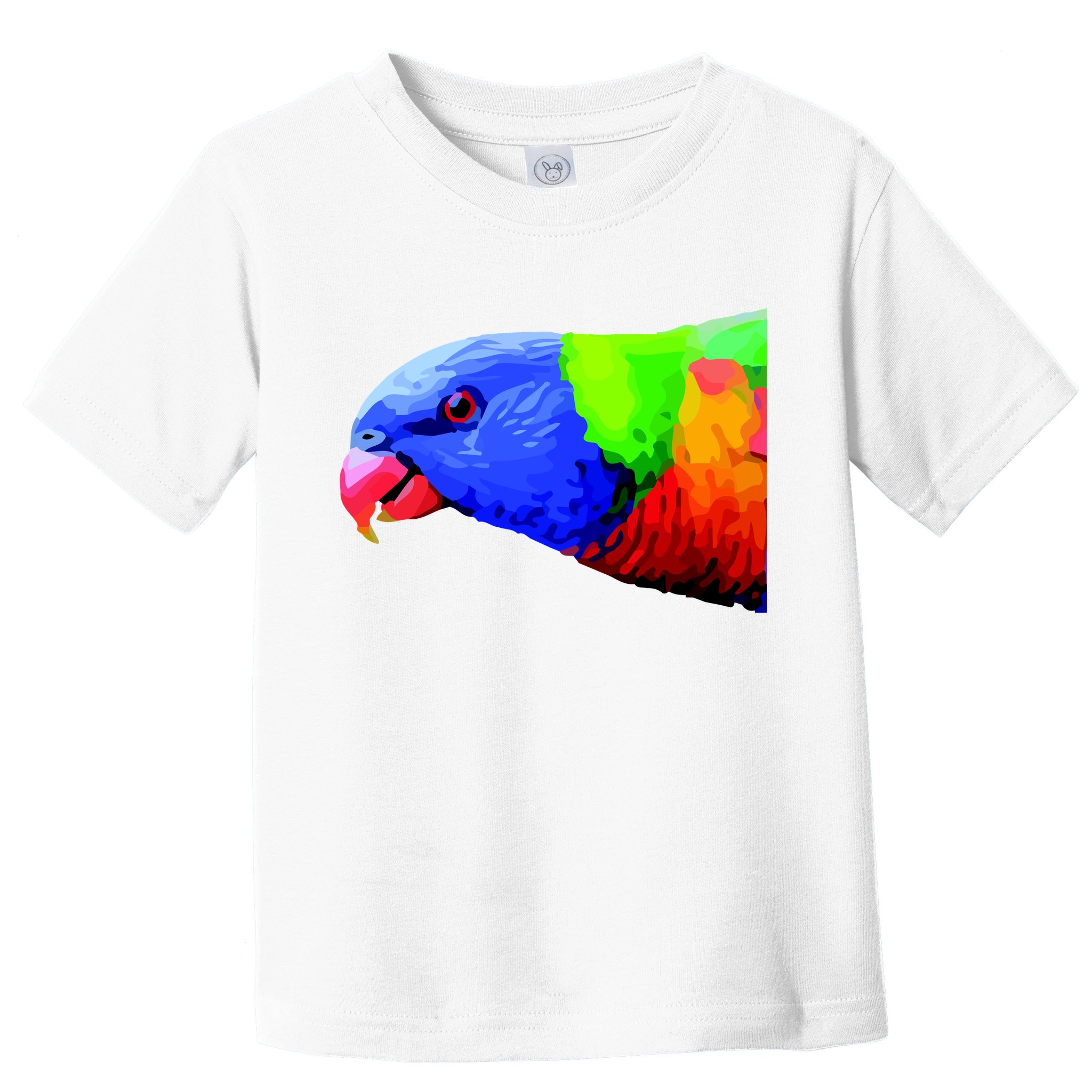 Cool Parrot Bird Funny Side Action Toddler T-Shirt