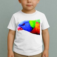Cool Parrot Bird Funny Side Action Toddler T-Shirt