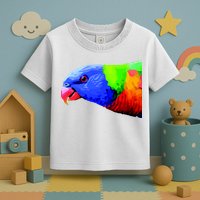 Cool Parrot Bird Funny Side Action Toddler T-Shirt