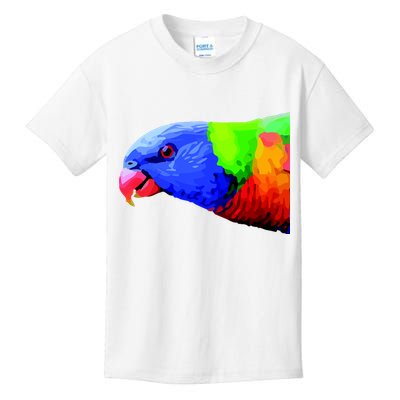 Cool Parrot Bird Funny Side Action Kids T-Shirt