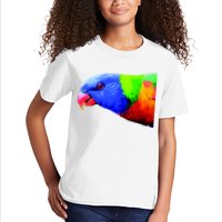 Cool Parrot Bird Funny Side Action Kids T-Shirt