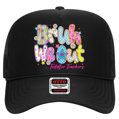 Cute Preppy Bruh We Out Teachers Last Day Of School Trucker Hat