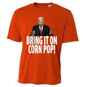 Corn Pop Biden Funny Cornpop Bad Dude Joe Biden Meme Cooling Performance Crew T-Shirt