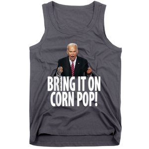 Corn Pop Biden Funny Cornpop Bad Dude Joe Biden Meme Tank Top