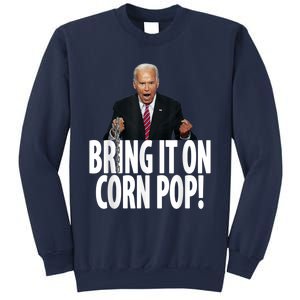 Corn Pop Biden Funny Cornpop Bad Dude Joe Biden Meme Sweatshirt