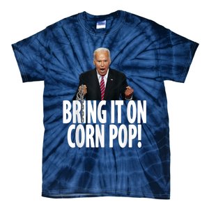 Corn Pop Biden Funny Cornpop Bad Dude Joe Biden Meme Tie-Dye T-Shirt