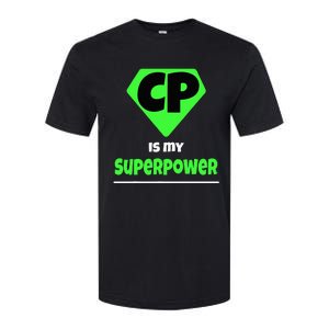 Cerebral Palsy Brain Damage Awareness CP Is My Superpower Softstyle® CVC T-Shirt