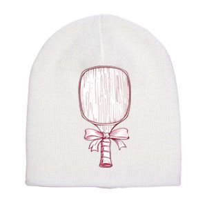 Cute Pickle Ball Short Acrylic Beanie